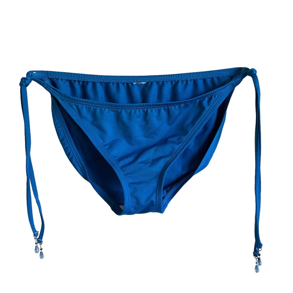Blue side tie bikini bottoms. Excellent condition.